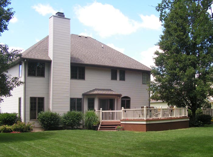 Back porch on House for Sale